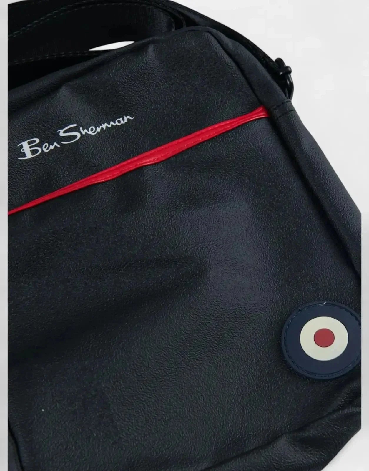 Ben Sherman Cross Body Pu Leather Black Bag