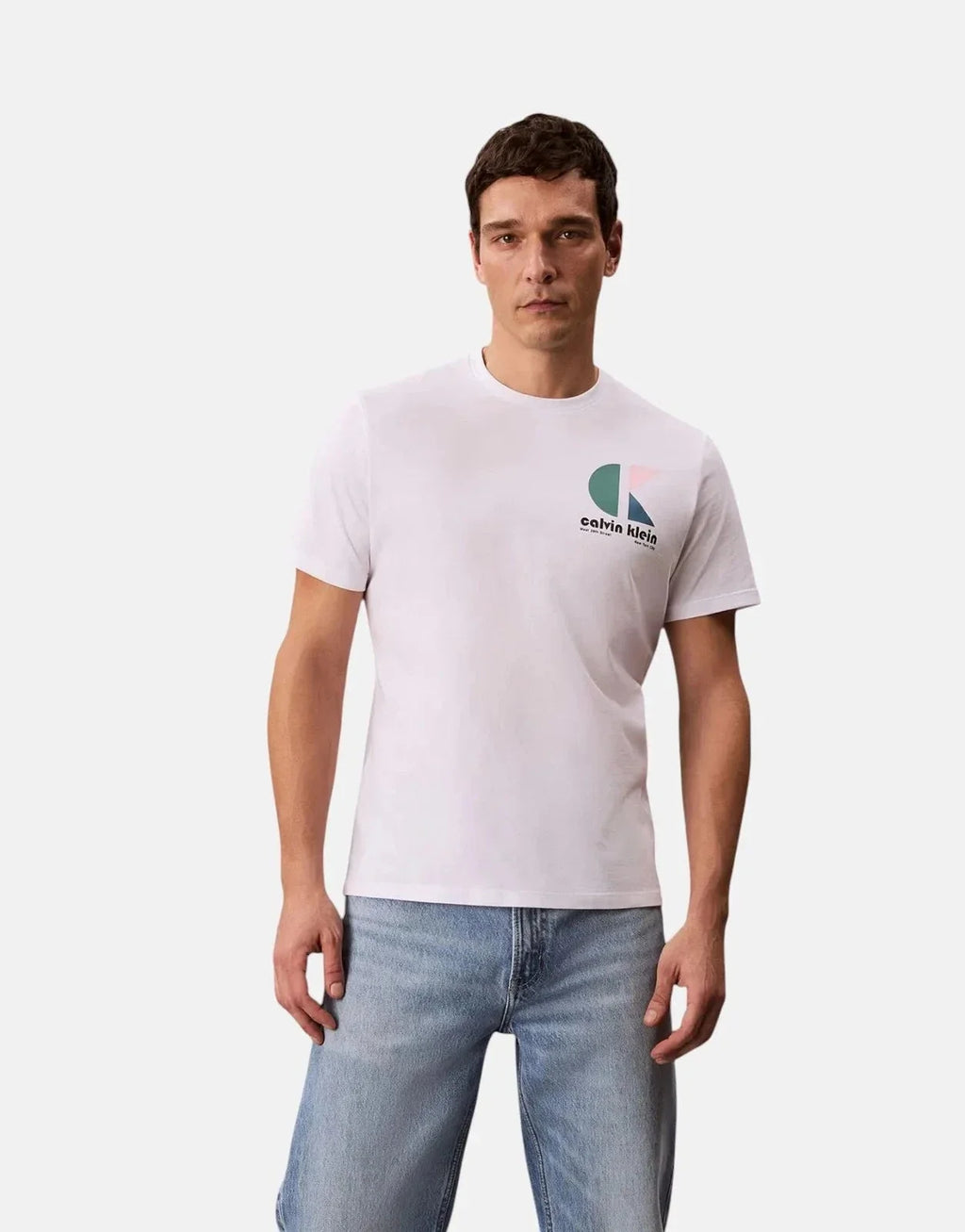 Calvin Klein BH Logo Graphic White T-Shirt