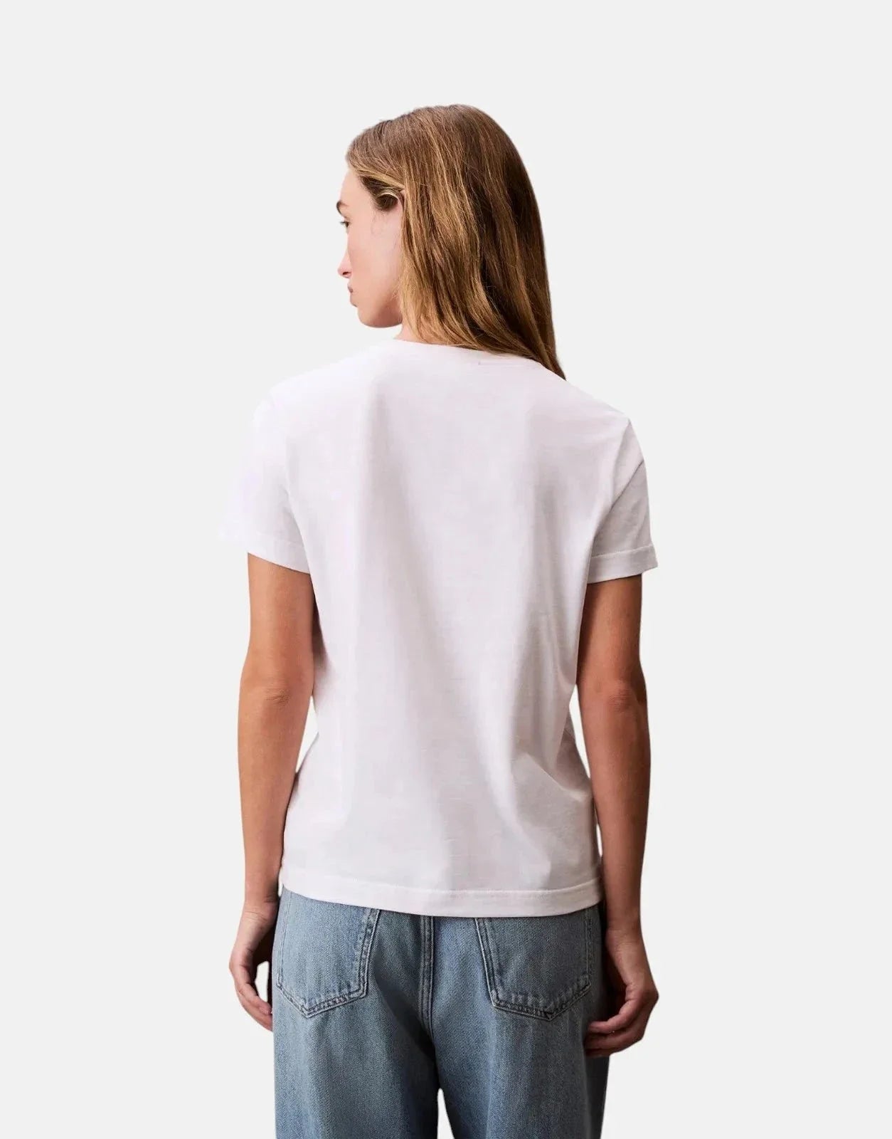 Calvin Klein Archive Jersey Crew White T-Shirt