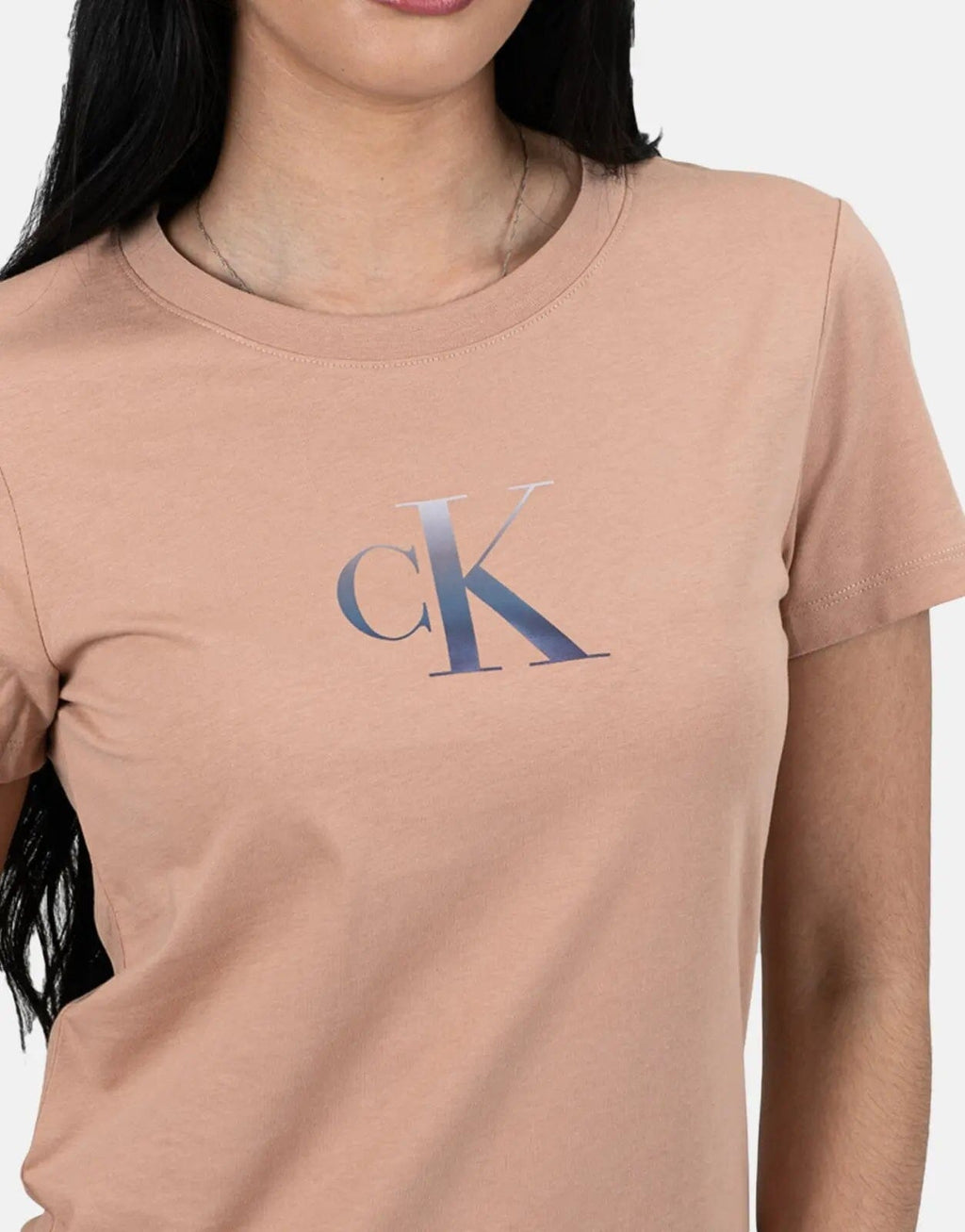 Calvin Klein Gradient CK Slim T-Shirt Blush