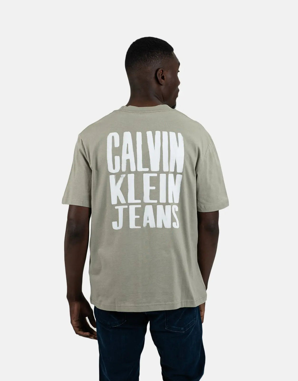 Calvin Klein Painted Calvin Klein Jeans Brown T-Shirt