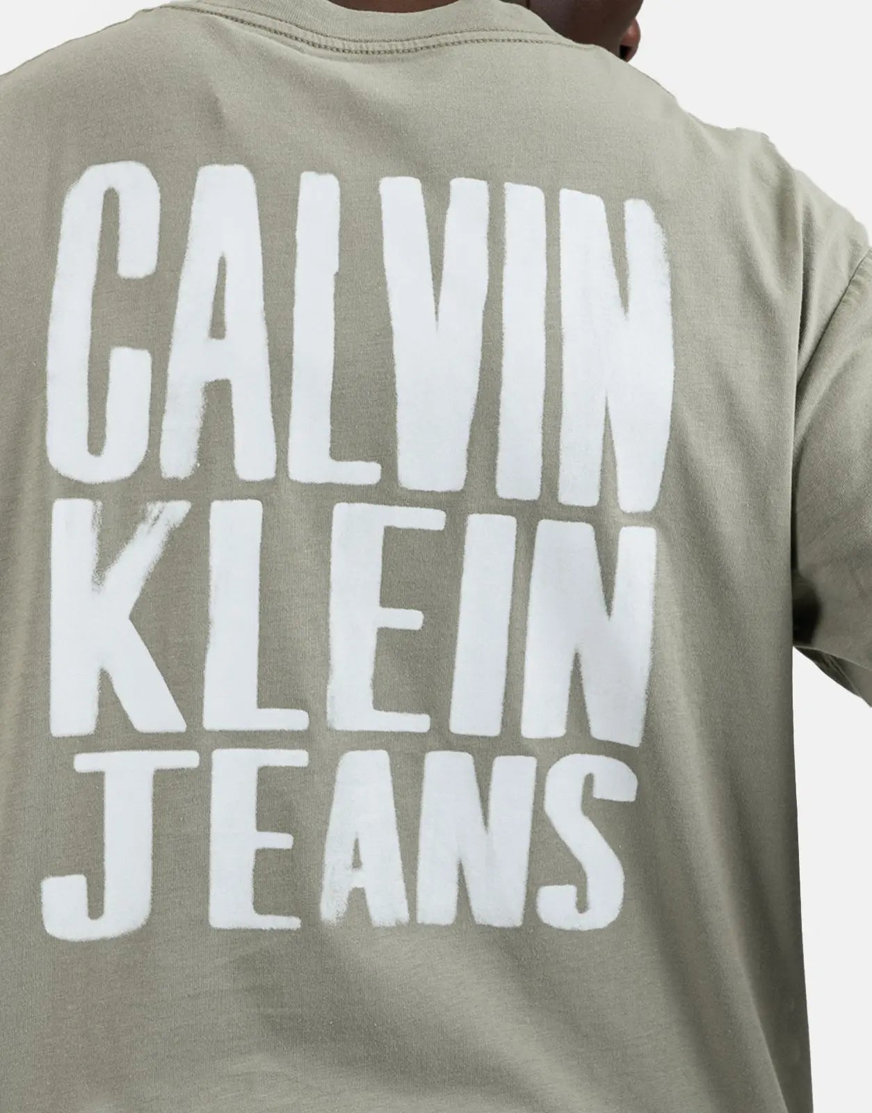 Calvin Klein Painted Calvin Klein Jeans Brown T-Shirt