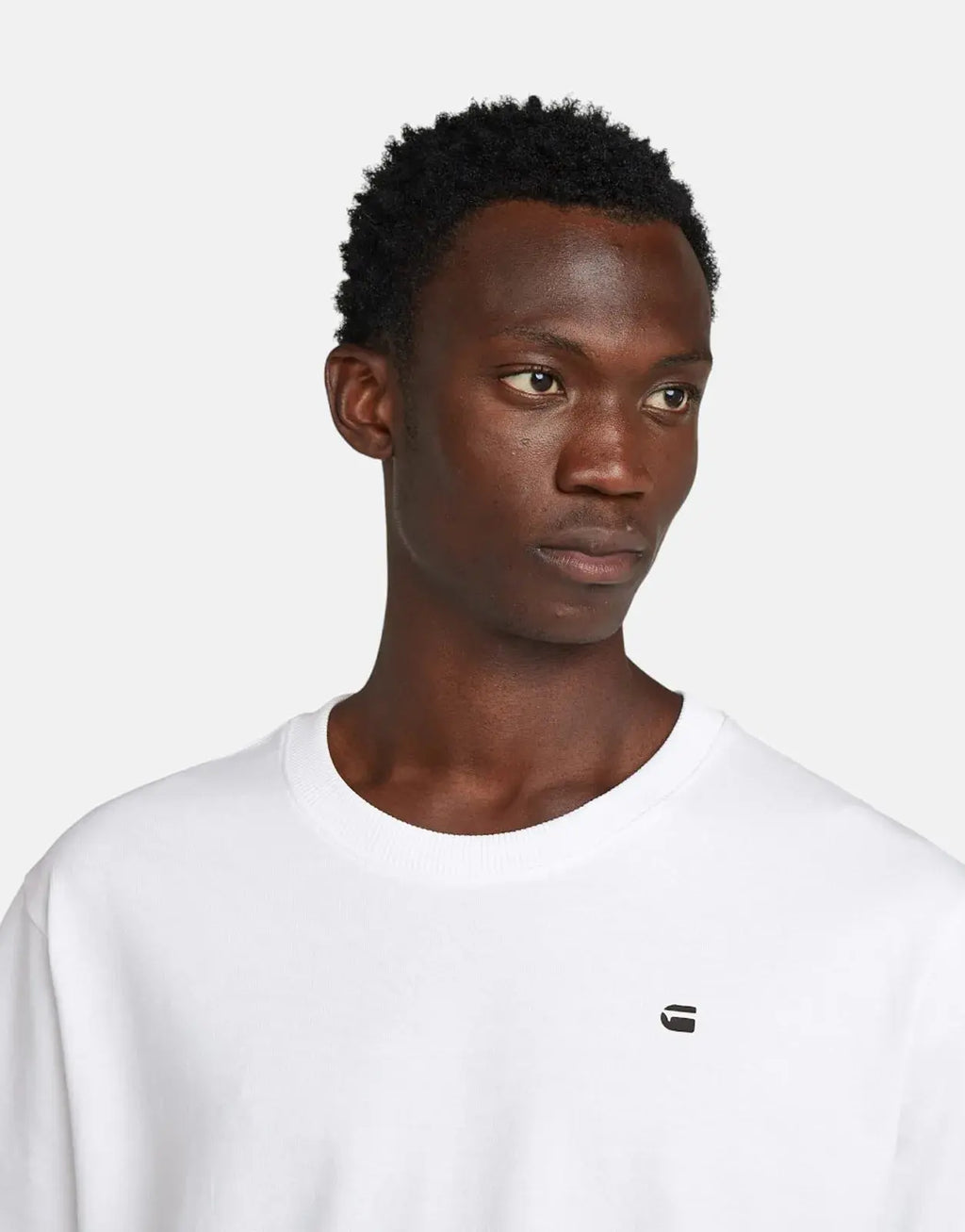 G-Star RAW Back Photo Loose Print White Sewing T-Shirt