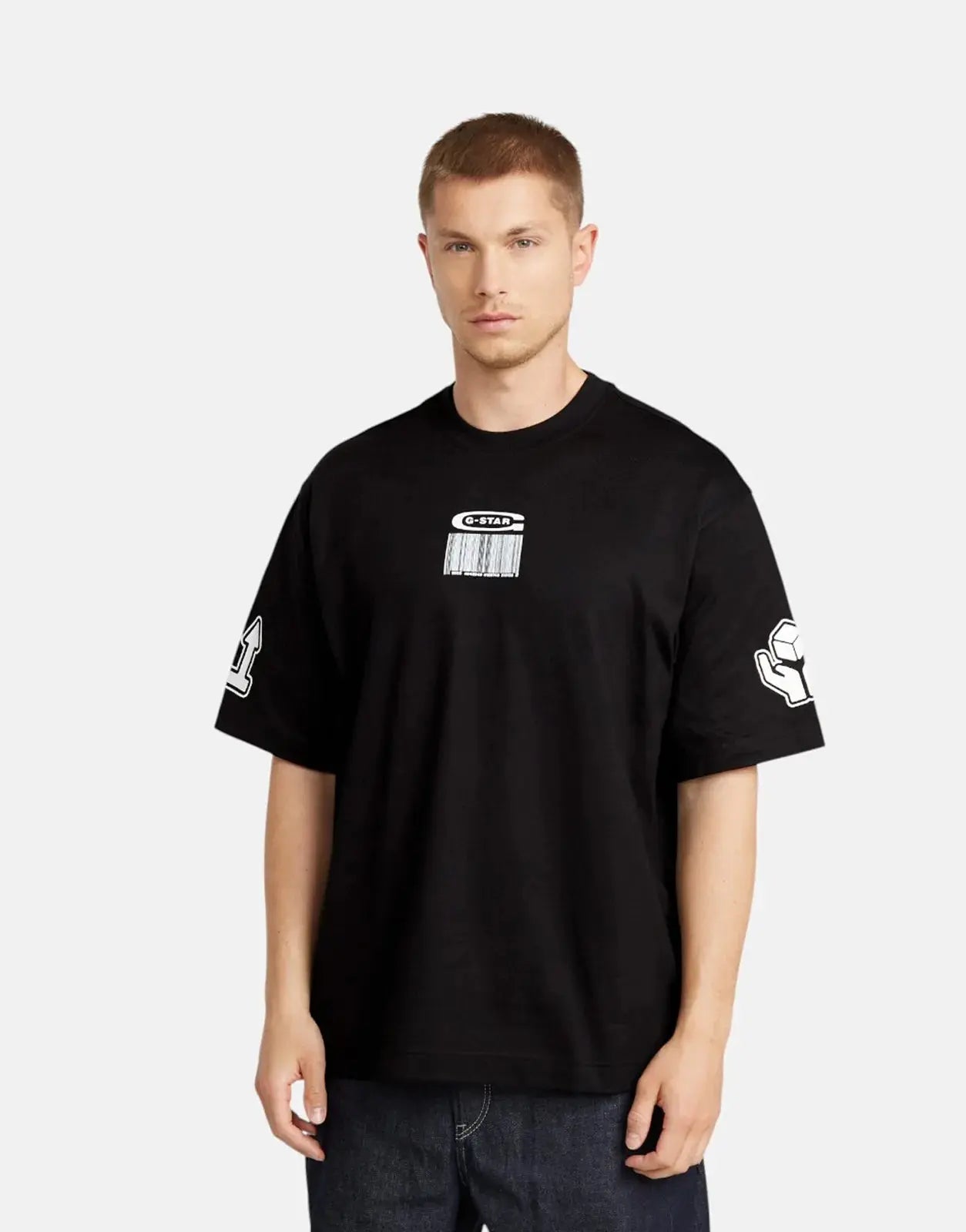 G-Star RAW Barcode Boxy T-Shirt Black