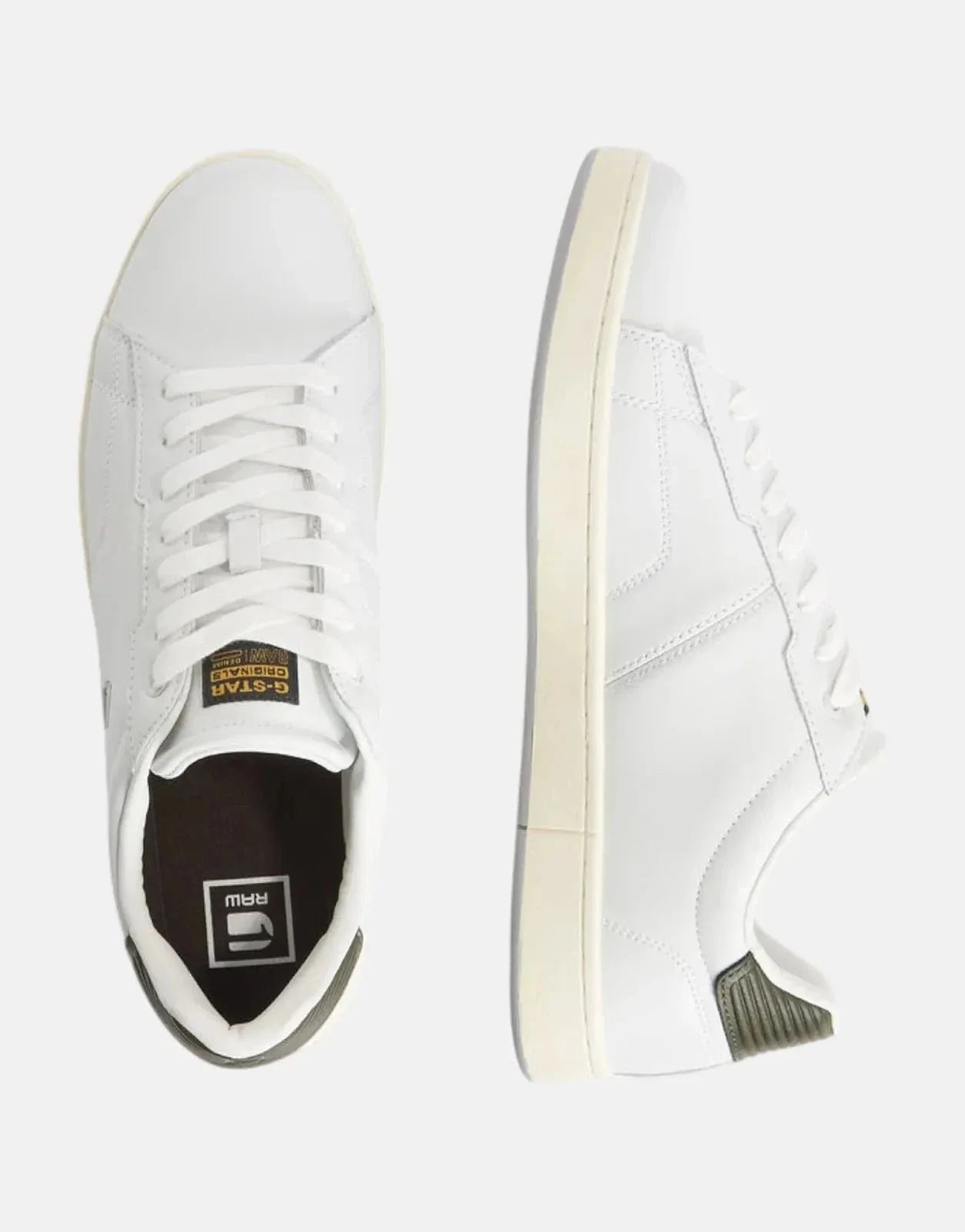 G-Star RAW Cadet Cup White/Olive Low Sneaker