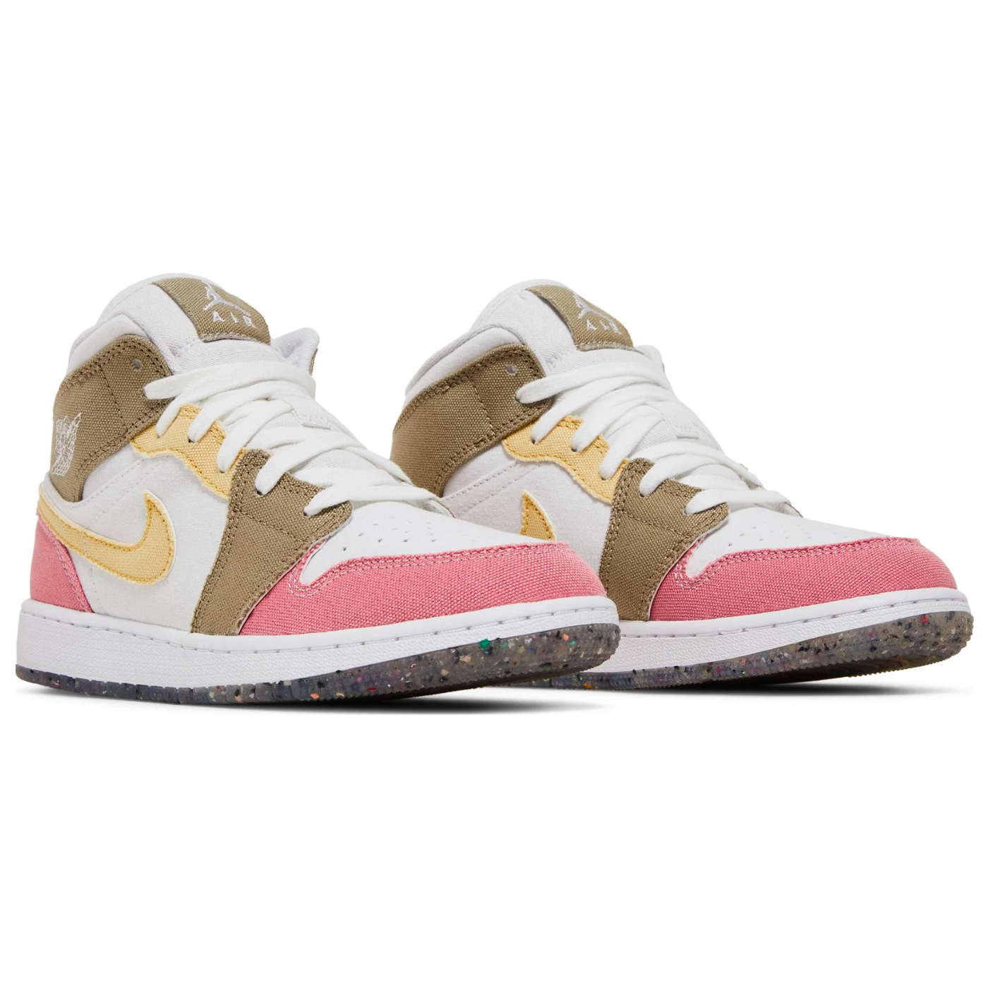 Jordan 1 Mid SE Pastel Vivid Green Grind (GS)