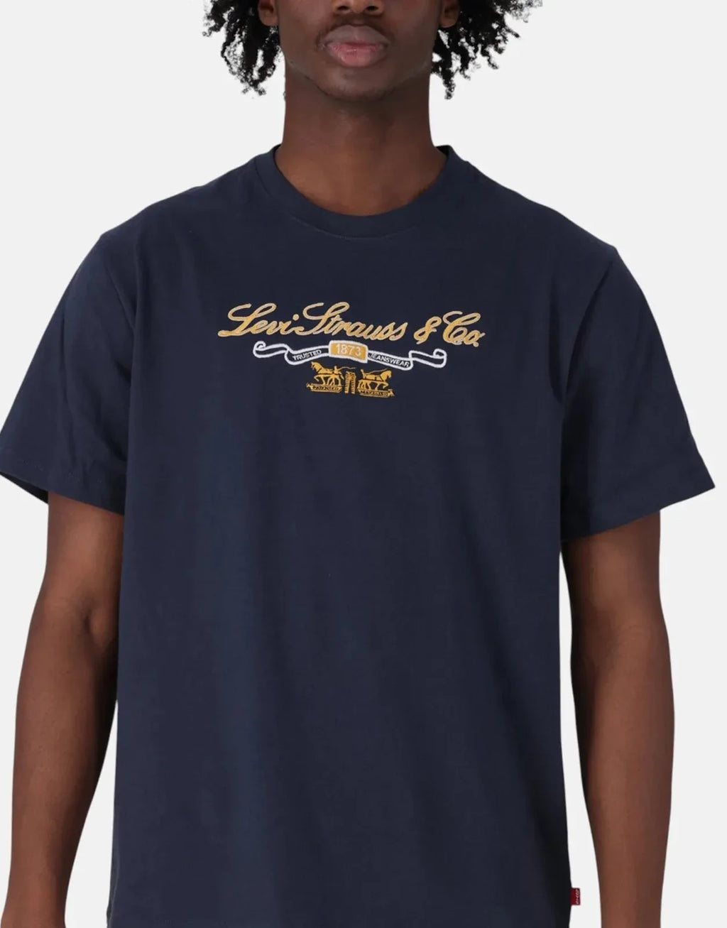 Levi's LS&Co Prep Script Relaxed Fit Navy T-Shirt