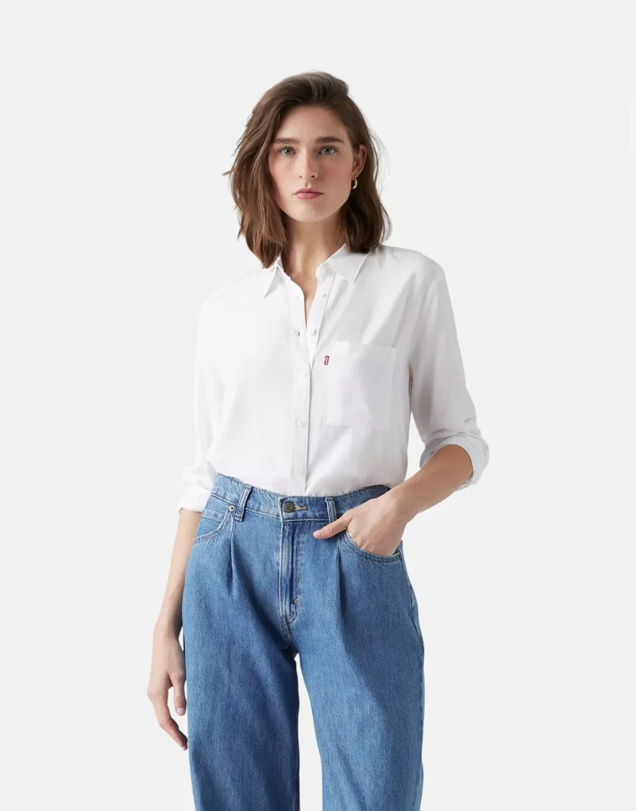 Levis Darlene White Utility Shirt