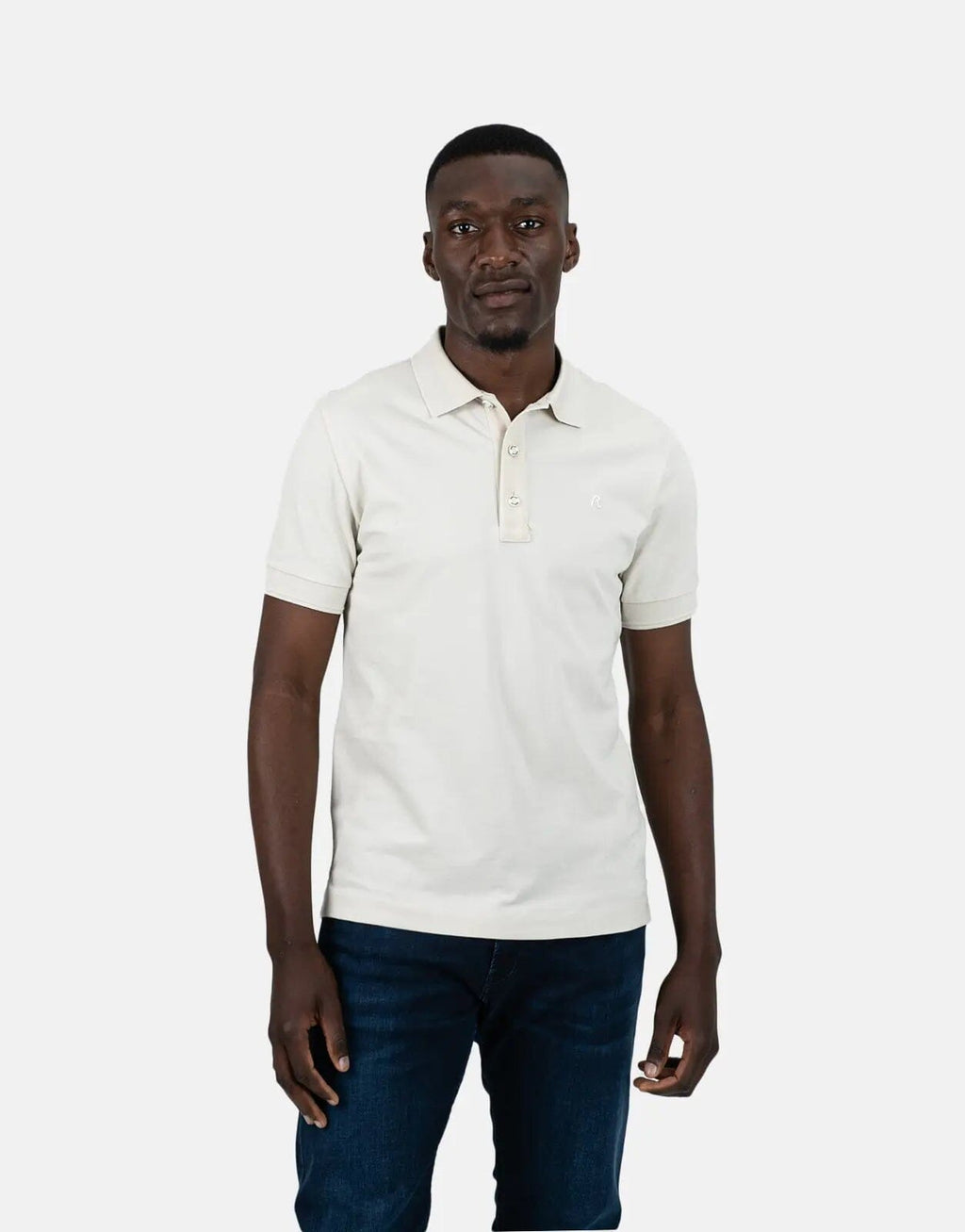 Replay Embroided R-Logo Brown Polo Shirt