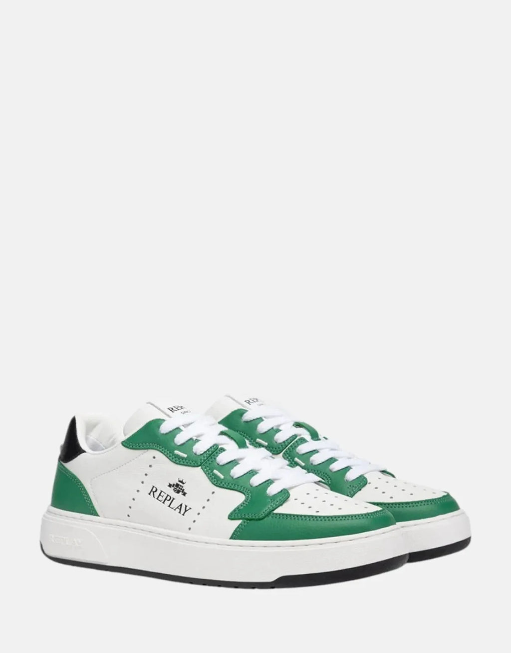 Replay Kai Action Green White Sneakers