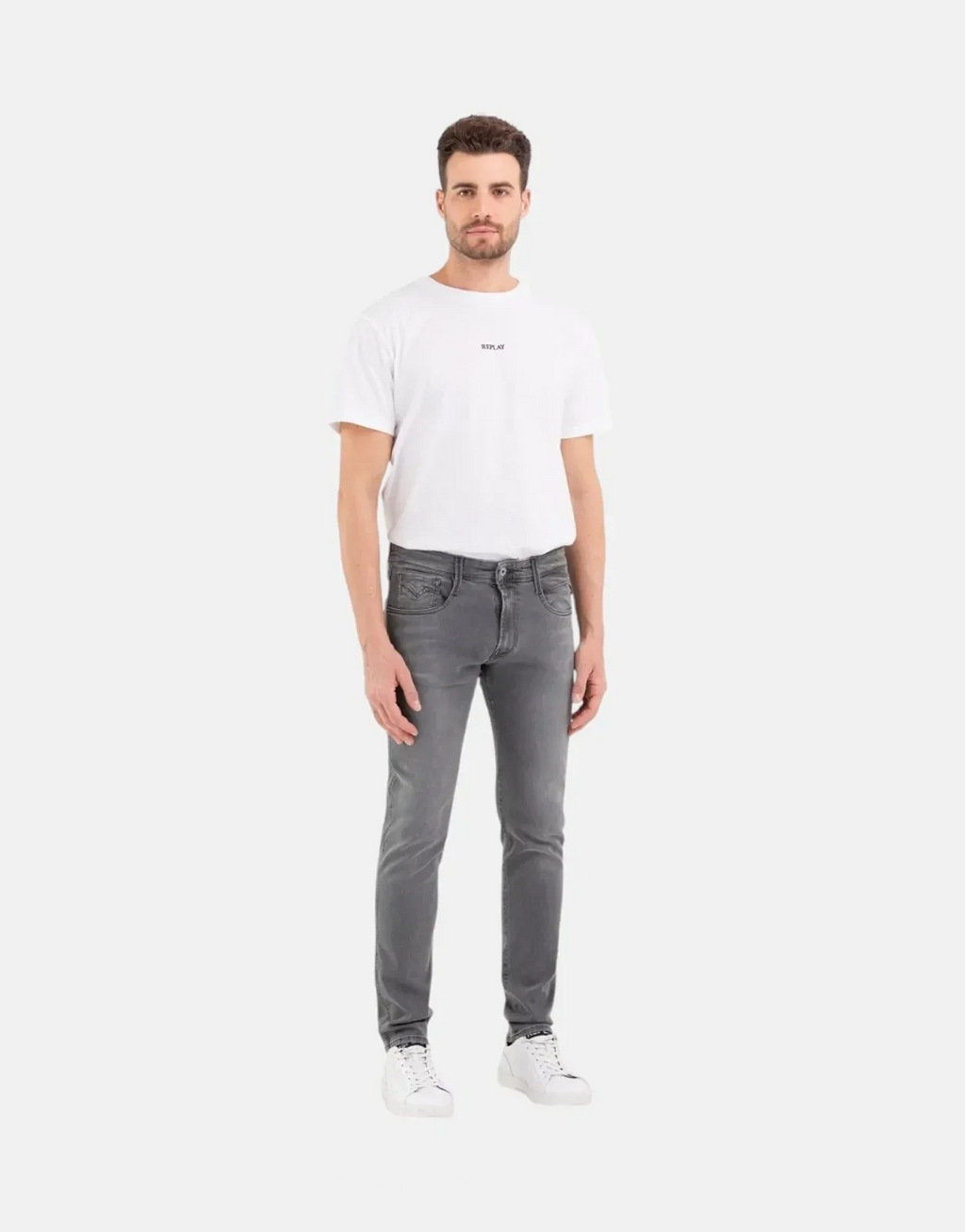 Replay PowerStretch Denim Mid Grey Jeans
