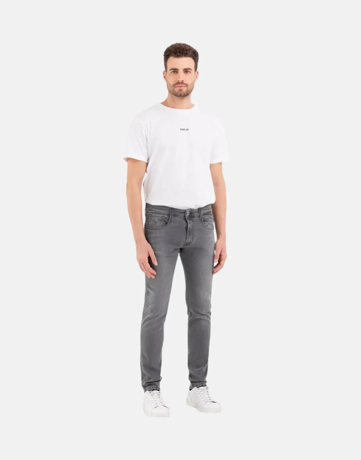 Replay PowerStretch Denim Mid Grey Jeans