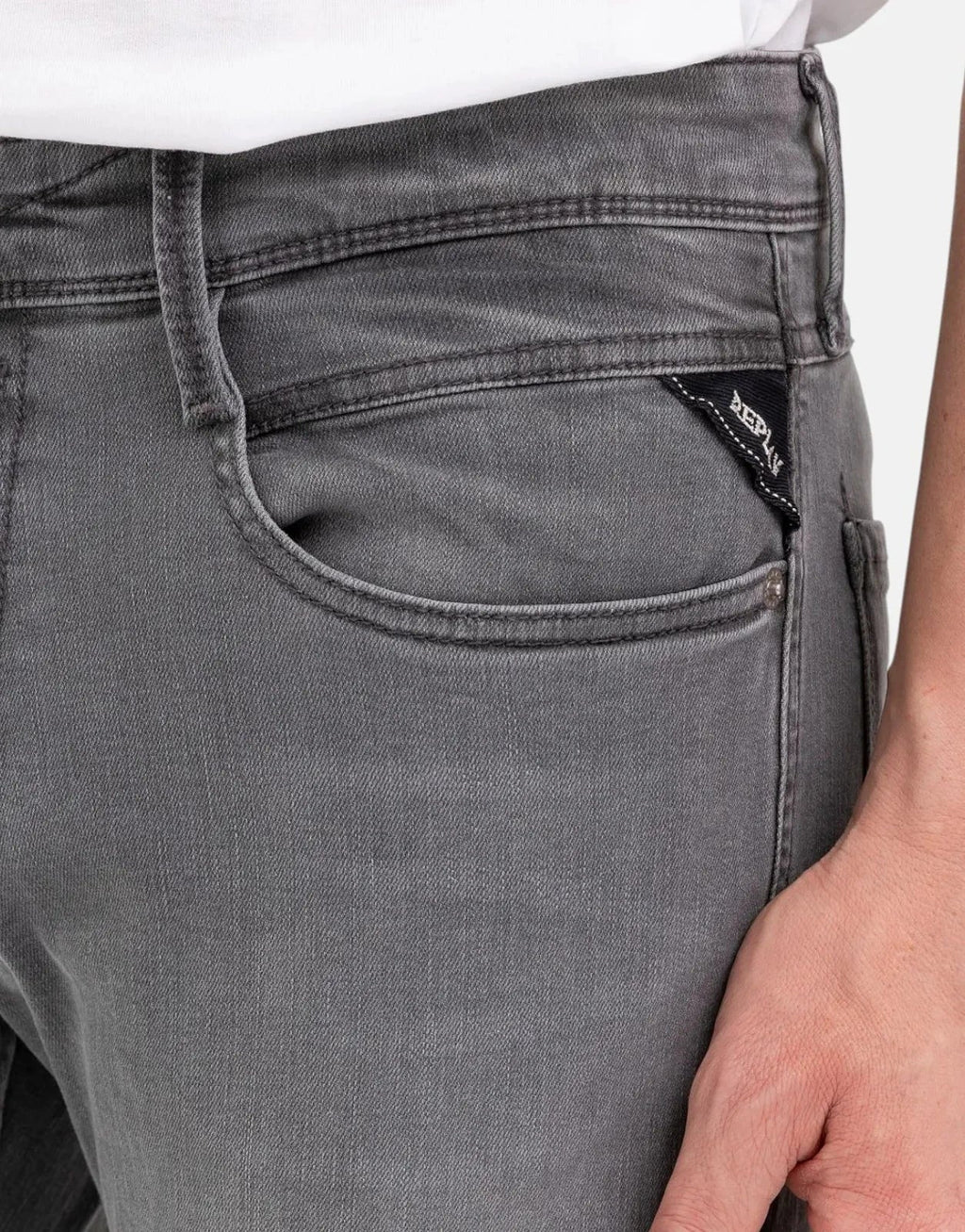 Replay PowerStretch Denim Mid Grey Jeans