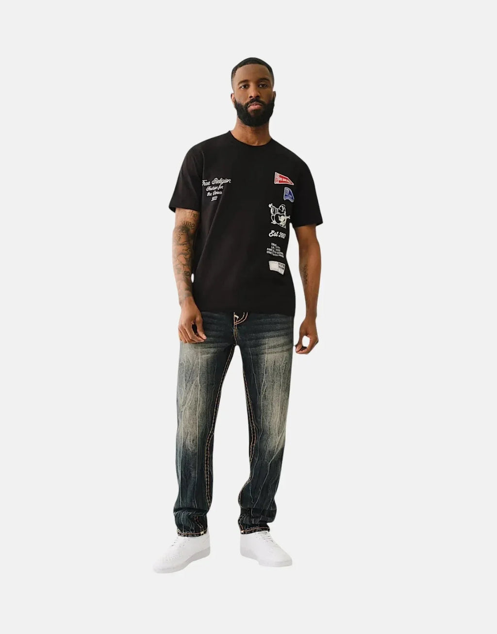 True Religion Ss Uni Logo T-Shirt