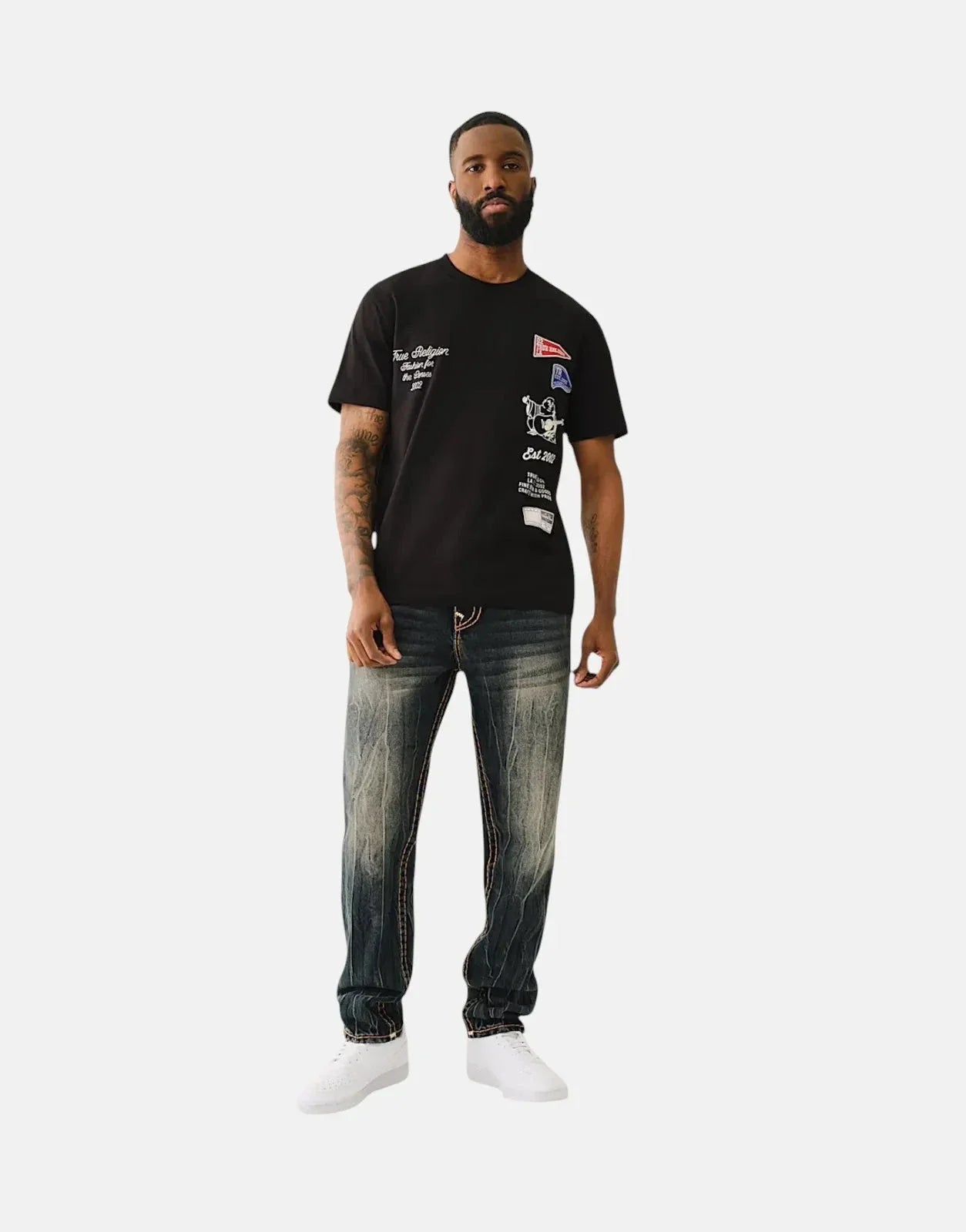 True Religion Ss Uni Logo T-Shirt