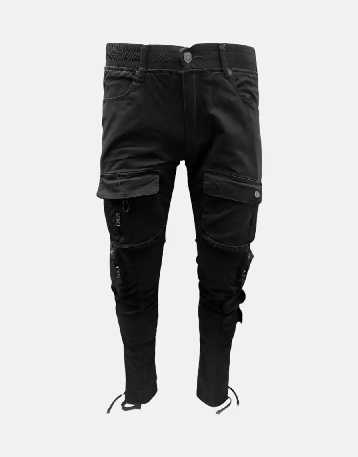 Vialli Captain Black Cargo Pants