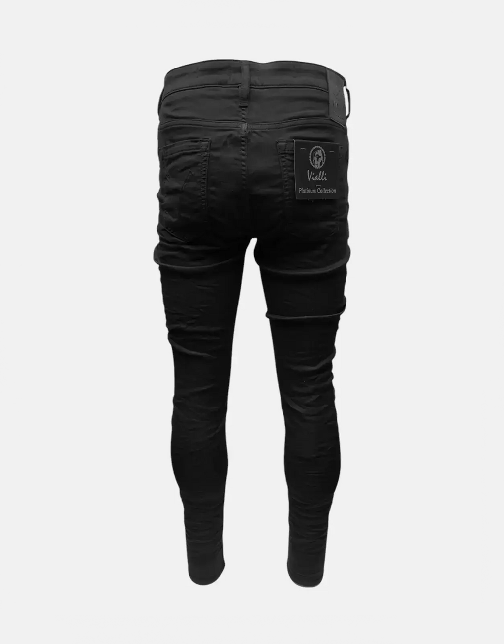 Vialli Joker Ultra Fit Black Jeans