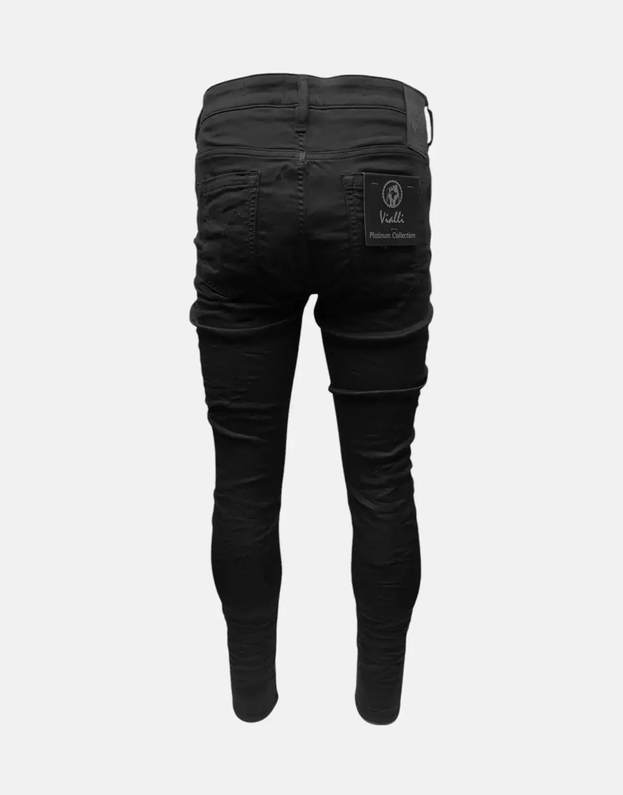 Vialli Joker Ultra Fit Black Jeans