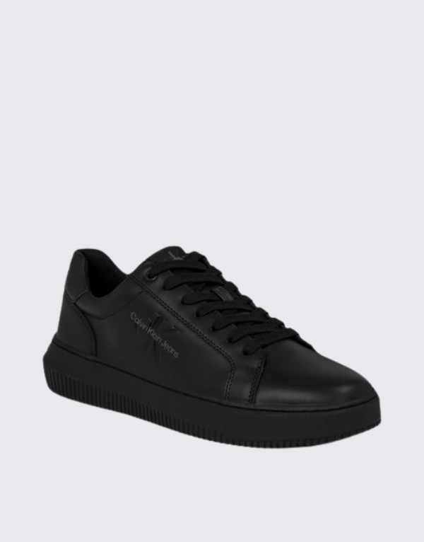 Calvin Klein Chunky Cupsole Mono Sneakers In Black Men