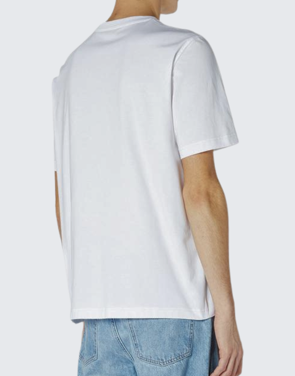 Diesel T-Adjust T3 Short Sleeve T-Shirt 100 White Men