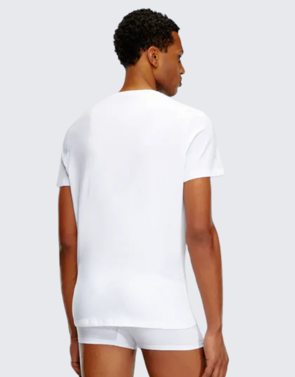 Diesel Umtee Jake Short Sleeve T-Shirt In White Men