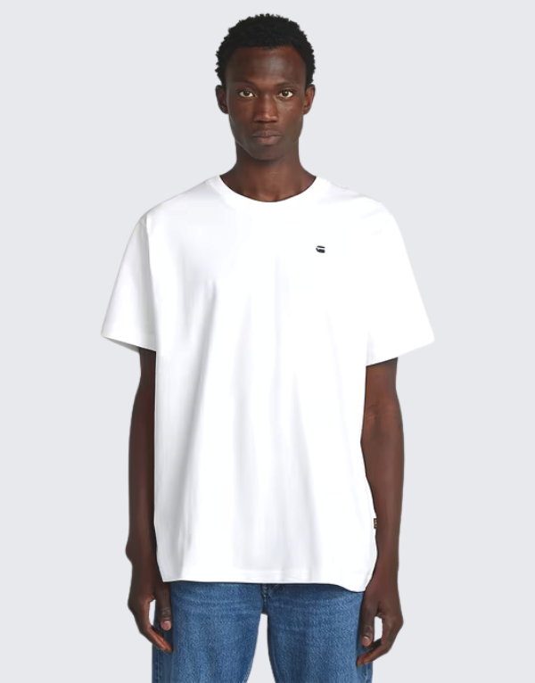 G-Star Raw Back Photo Short Sleeve T-Shirt White Men