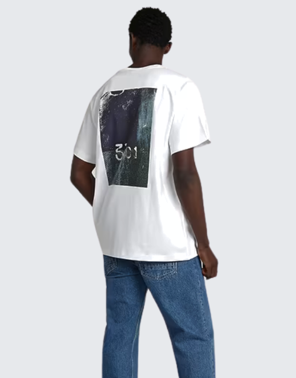 G-Star Raw Back Photo Short Sleeve T-Shirt White Men