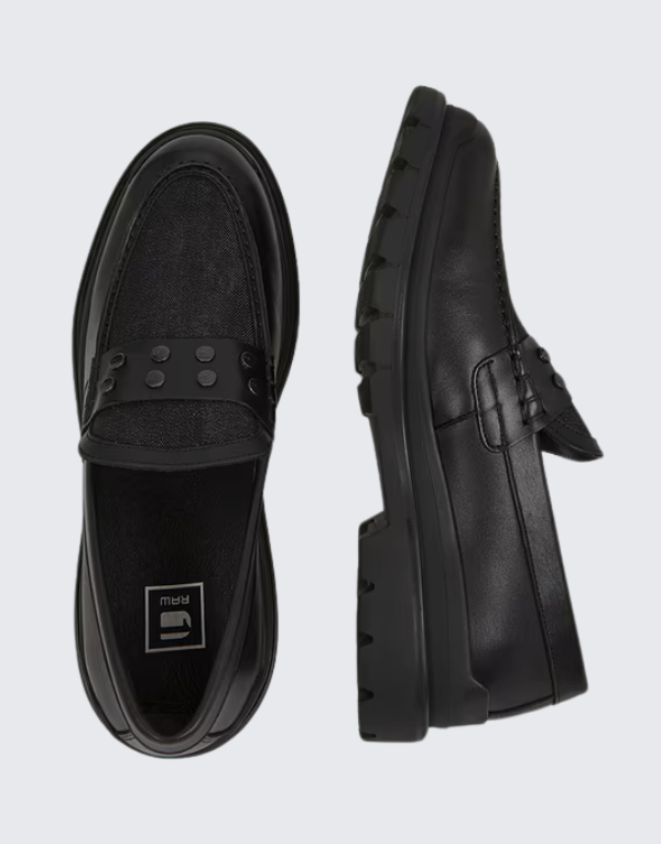 G-Star Raw Blake Low Fit Leather Denim Sneakers Black Men