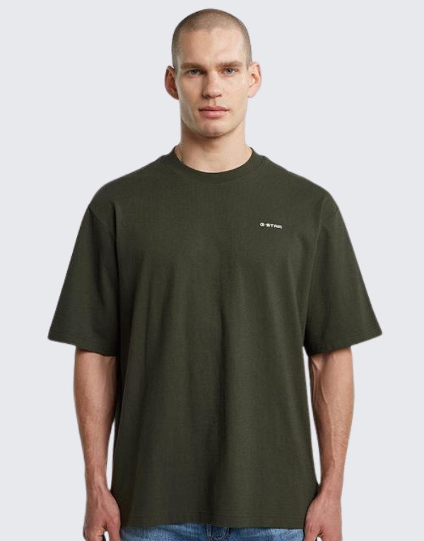 G-Star Raw Boxy Base Short Sleeve T-Shirt In Asfalt Men