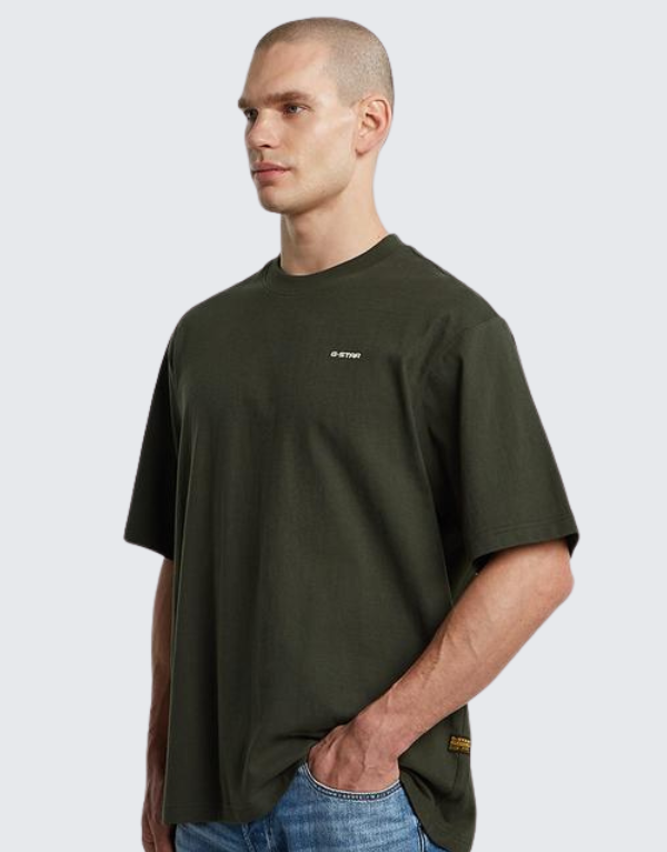 G-Star Raw Boxy Base Short Sleeve T-Shirt In Asfalt Men