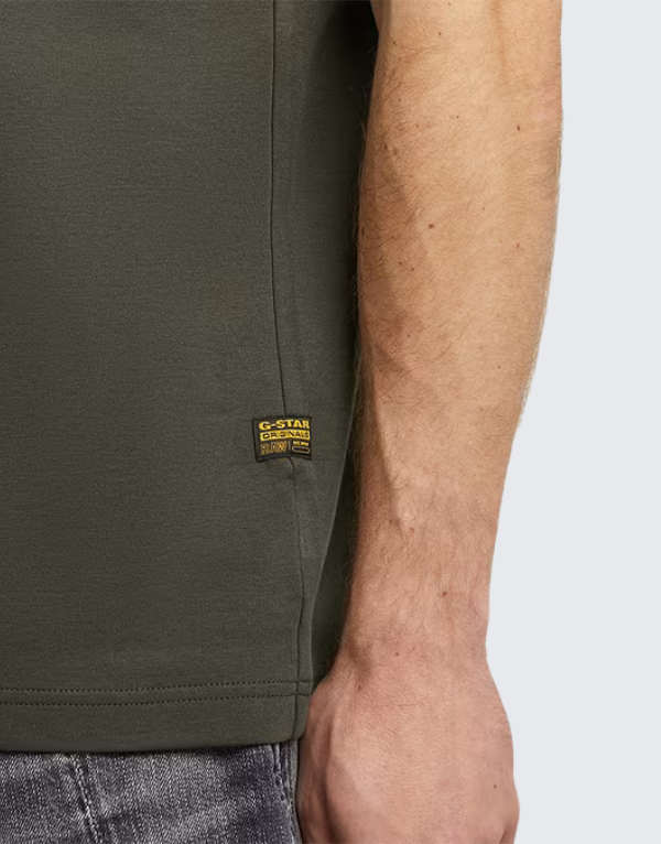 G-Star Raw Script Short Sleeve T-Shirt In Asfalt Men