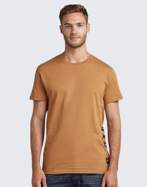 G-Star Raw Side Stencil Rt Short Sleeve T-Shirt Chipmunk Men