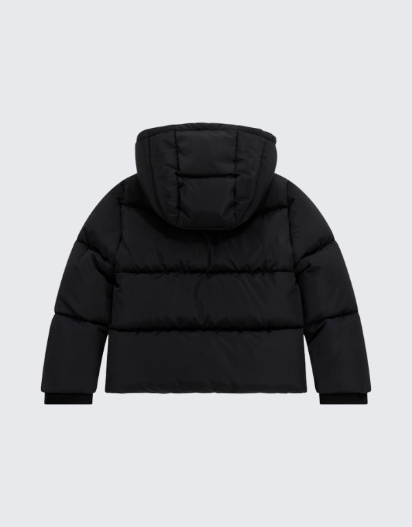 Guess  Hooded Padded Jacket In Black Kids