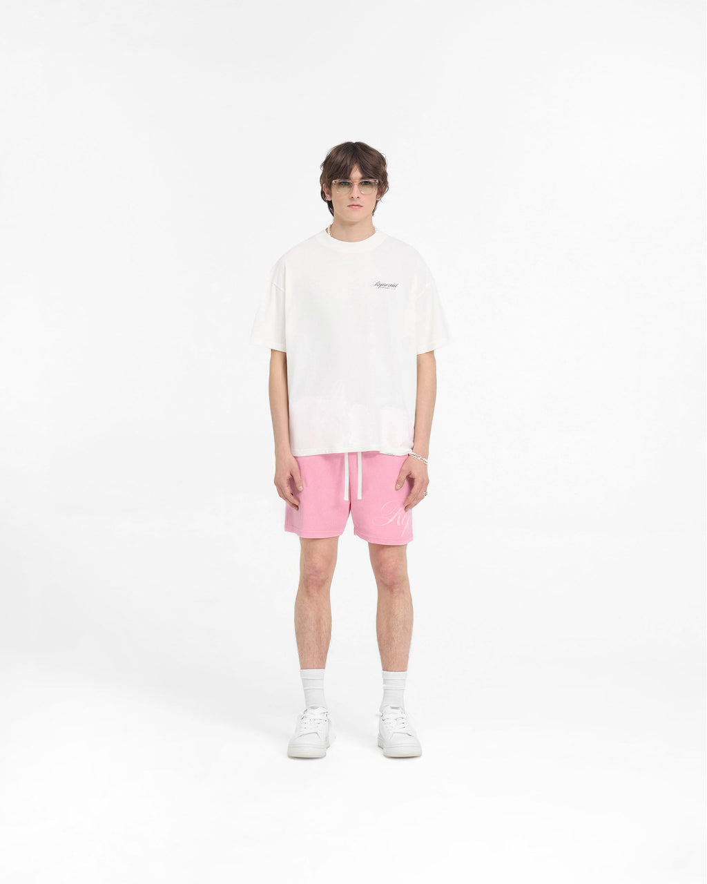 Represent Owners Club Script T-Shirt - Flat White