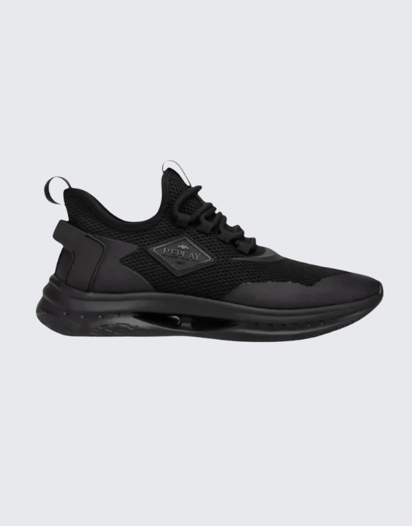 Replay Milefore Base Sneakers In Black For Men