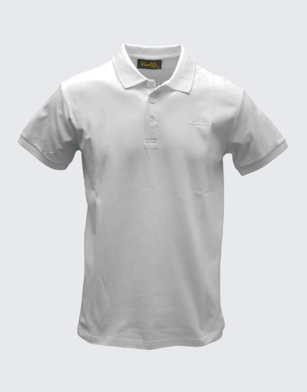 Vialli Dollar Golfer Short Sleeve T-Shirt In White Men