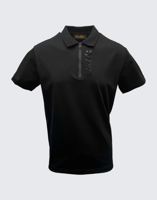 Vialli Jaffar Golfer T-Shirt In Black  Men