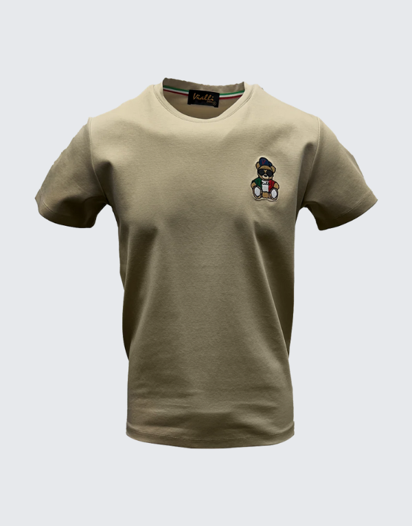 Vialli Kargo Short Sleeve T-Shirt In Beige Men
