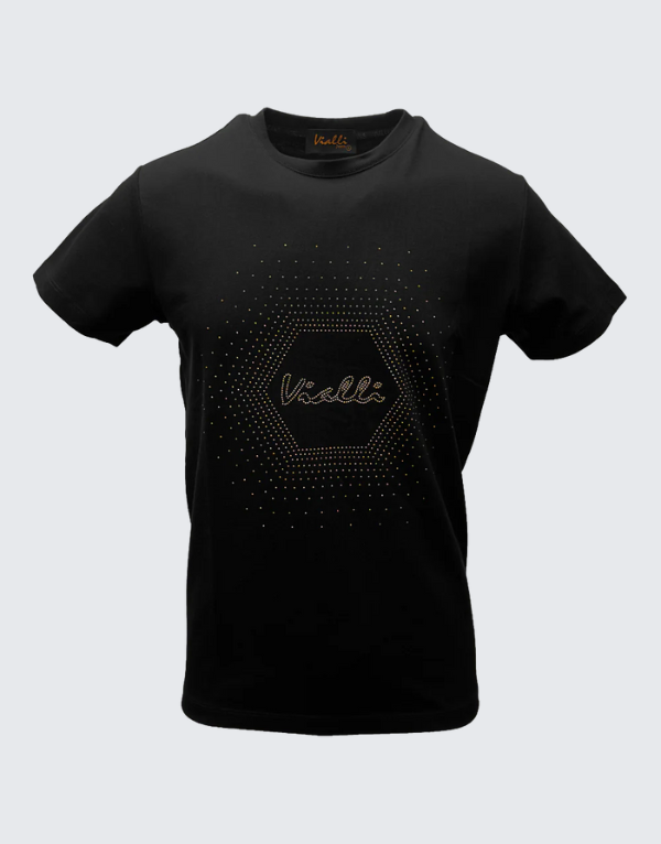 Vialli Kstar Short Sleeve T-Shirt In Black Men