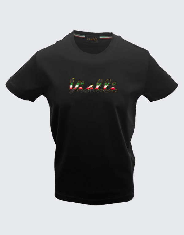 Vialli Latch T-Shirt In Black Men